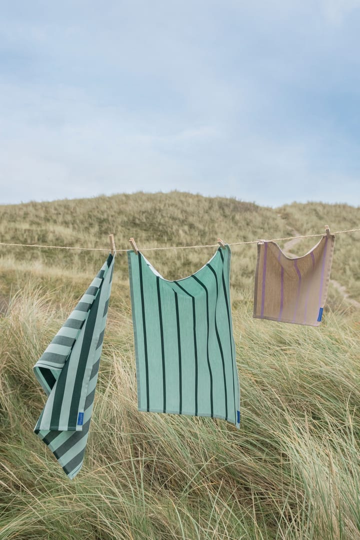 Stripes  keukenhanddoek 50x70 cm 2-pack, Mint Mette Ditmer