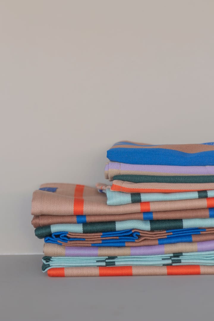 Stripes  vaatdoek 33x33 cm 2-pack, Mint Mette Ditmer