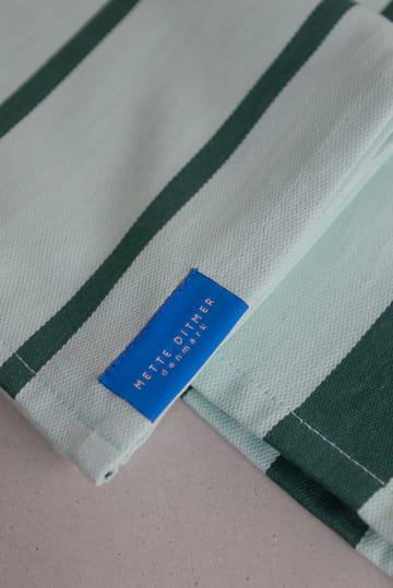 Stripes  vaatdoek 33x33 cm 2-pack - Mint - Mette Ditmer