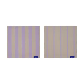 Stripes  vaatdoek 33x33 cm 2-pack - Sand - Mette Ditmer