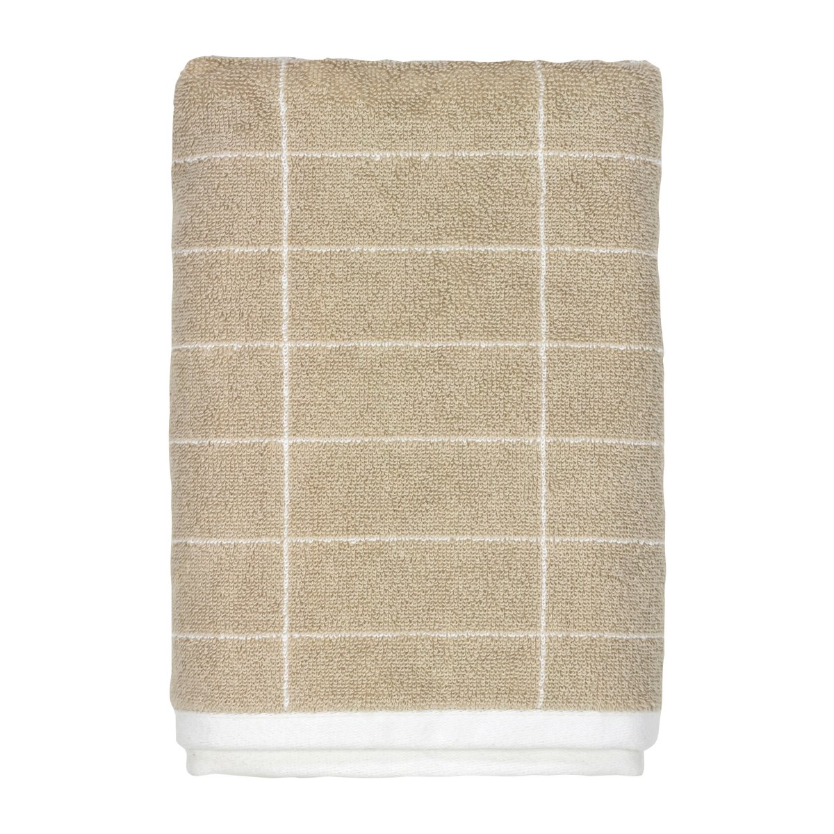 Mette Ditmer Tile Stone badhanddoek 70x140 cm Sand-off white