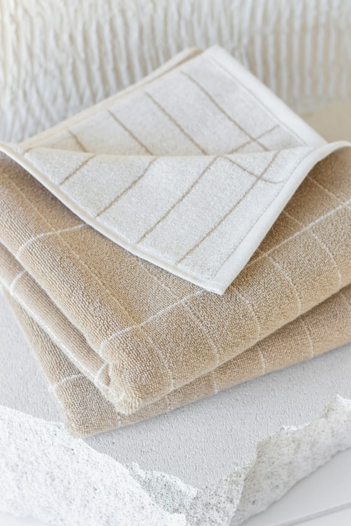 Tile Stone gastenhanddoek 38x60 cm 2-pack, Sand-off white Mette Ditmer