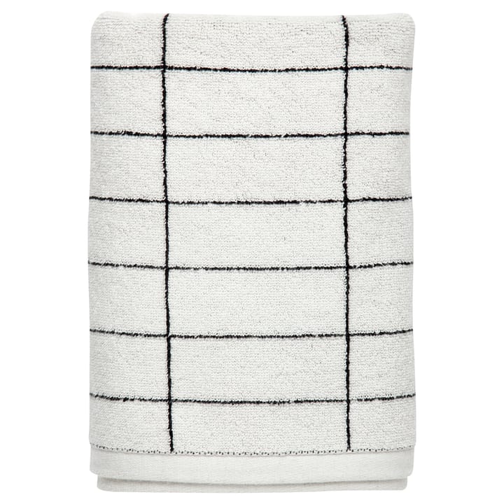 Tile Stone handdoek 50x100 cm - Zwart-off white - Mette Ditmer