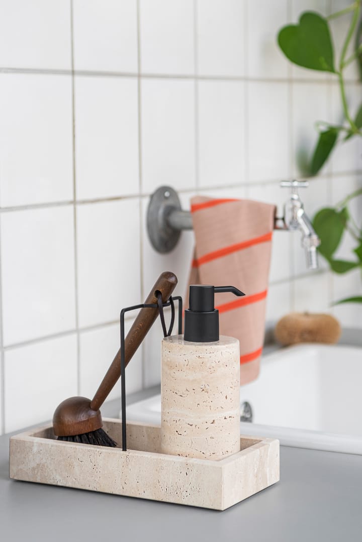 Travertine aanrechtorganizer 12x23,5 cm, Linnen Mette Ditmer