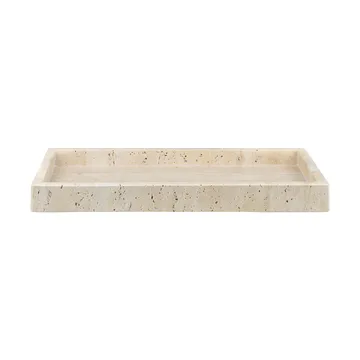 Travertine decoratie dienblad 16x31 cm - Linnen - Mette Ditmer