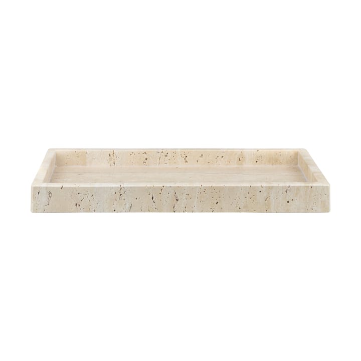 Travertine decoratie dienblad 16x31 cm - Linnen - Mette Ditmer
