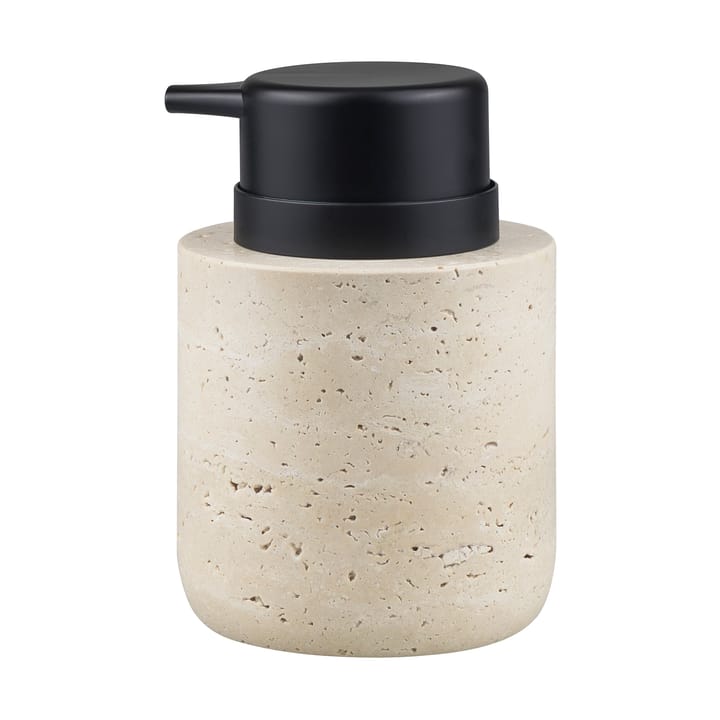 Travertine zeepdispenser 12,5 cm - Linnen - Mette Ditmer