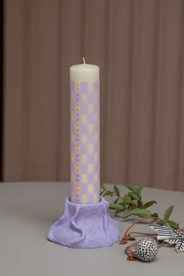 Twentyfour kalenderkaars 25 cm - Light lilac - Mette Ditmer