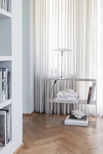 Wire wandplank - Chrome, 31x70x26 cm - Mette Ditmer