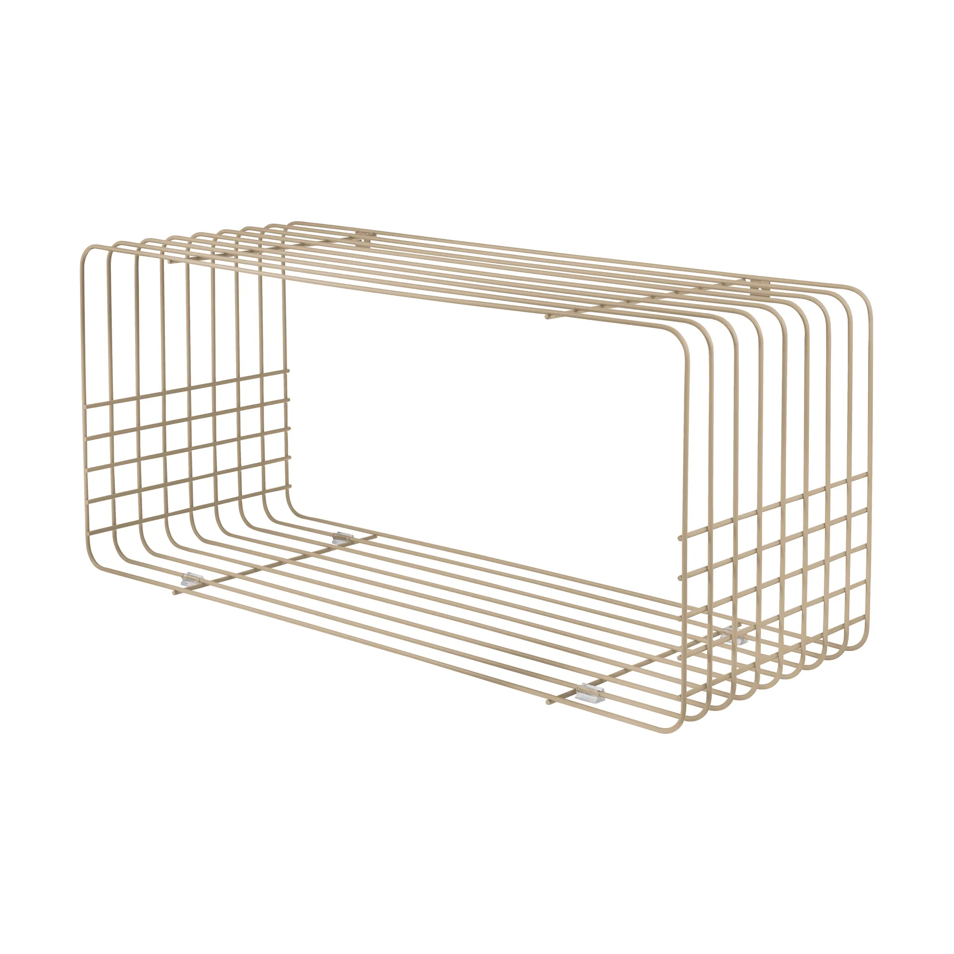 Wire wandplank, Sand, 31x70x26 cm Mette Ditmer