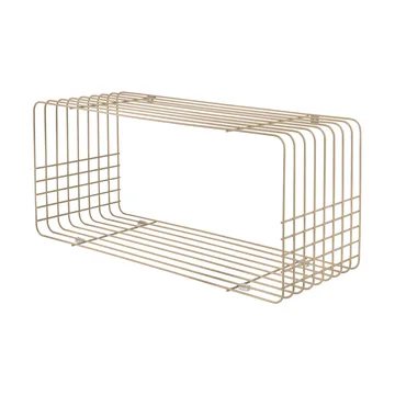 Wire wandplank - Sand, 31x70x26 cm - Mette Ditmer