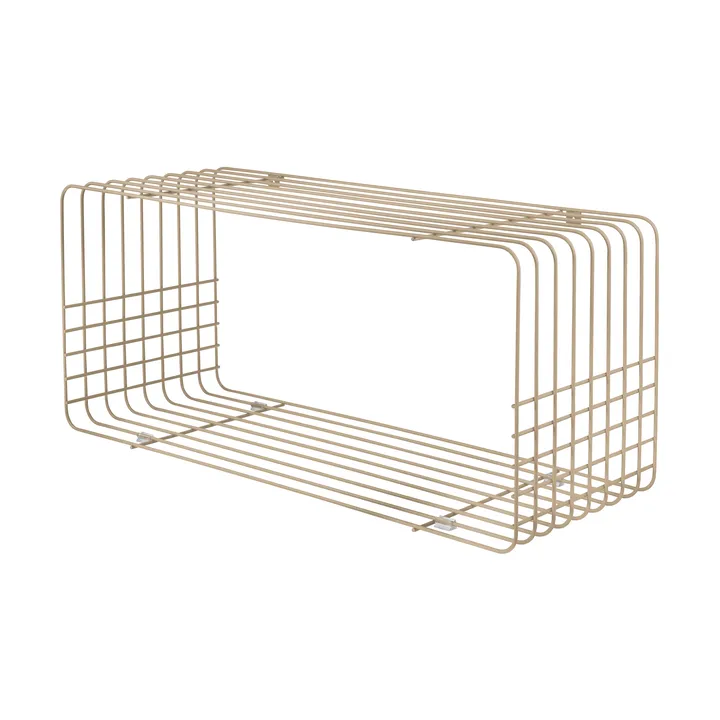 Wire wandplank - Sand, 31x70x26 cm - Mette Ditmer