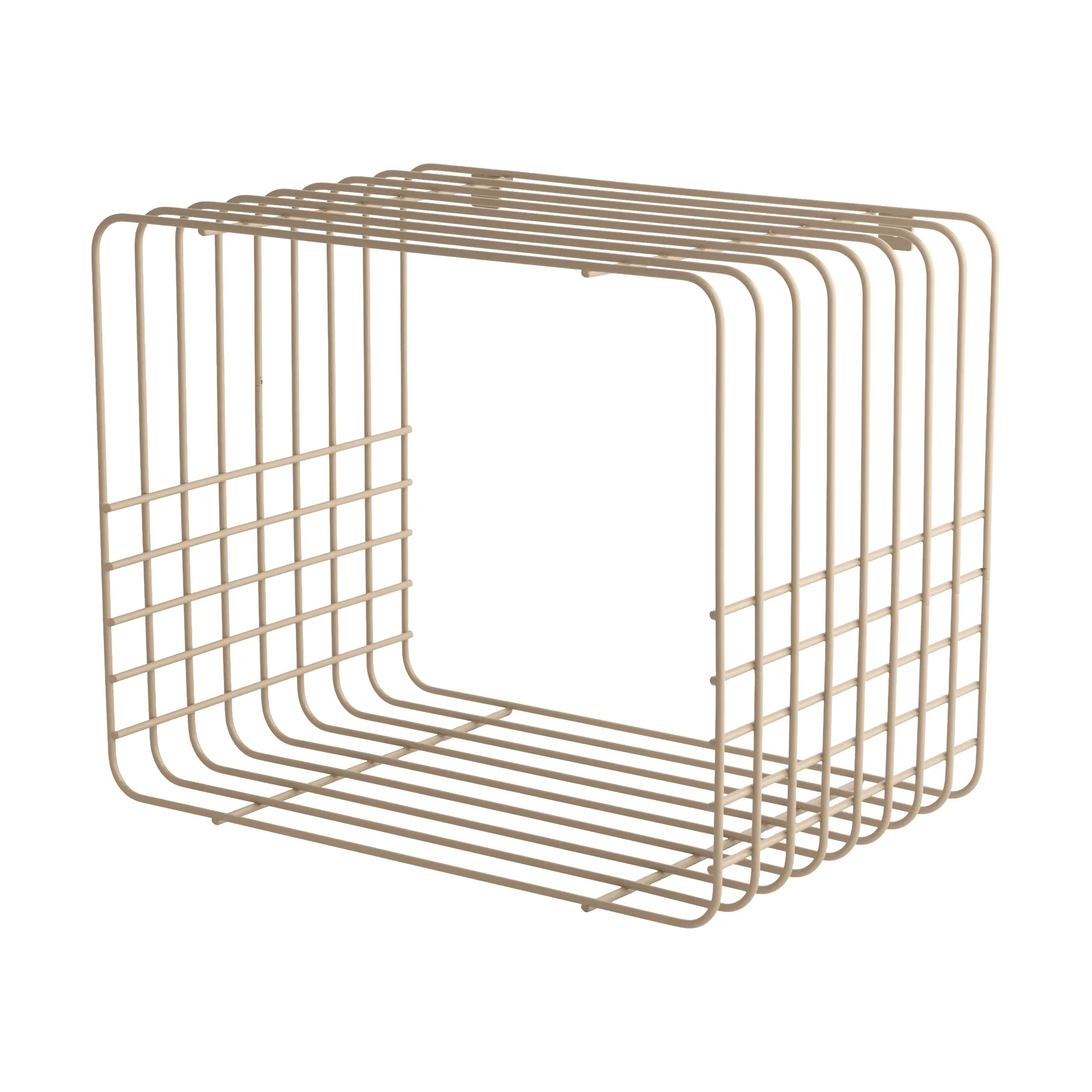 Wire wandplank, Short, beige, 26x38x30,5 cm Mette Ditmer