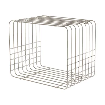 Wire wandplank - Short, chroom, 26x38x30,5 cm - Mette Ditmer