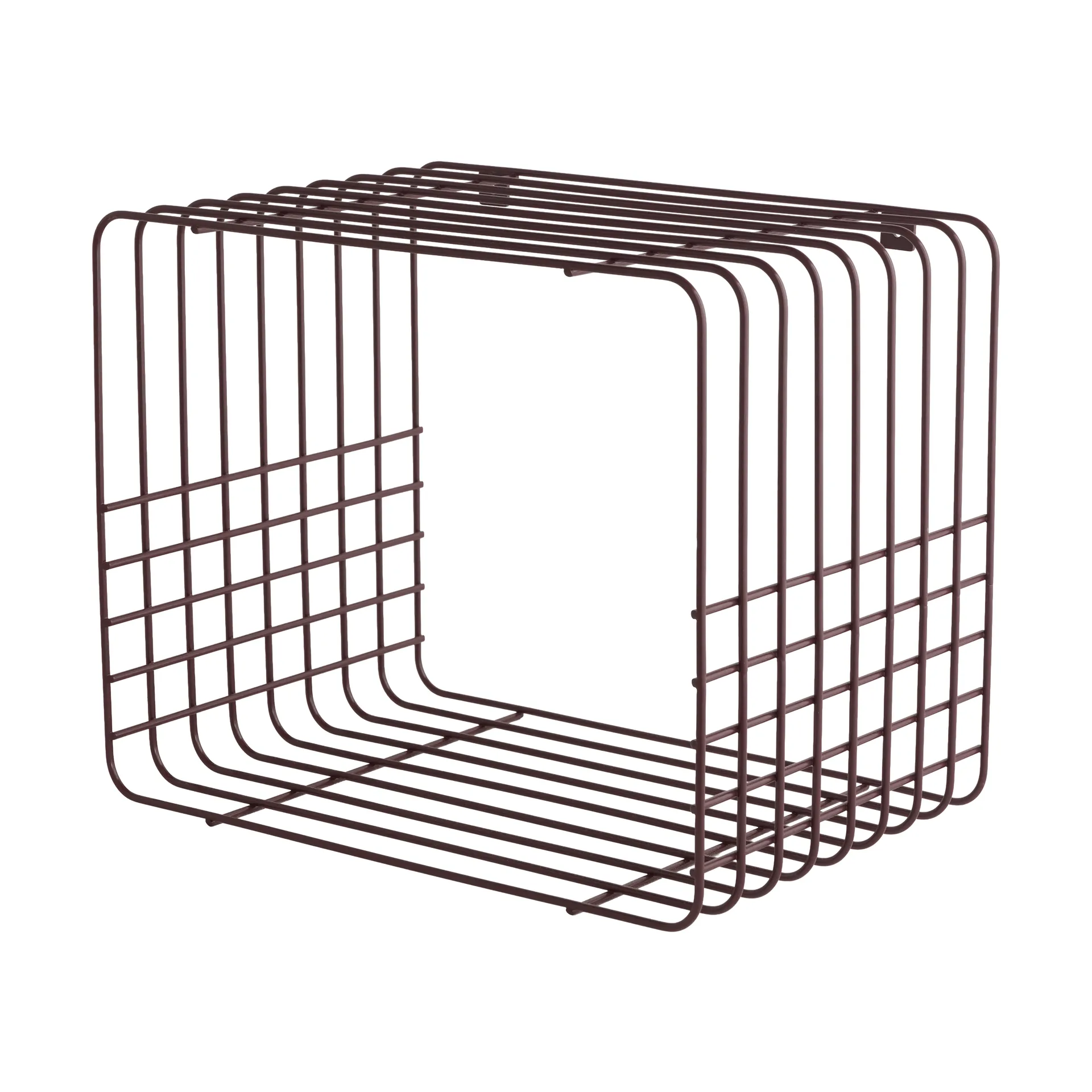 Wire wandplank, Short, rood, 26x38x30,5 cm Mette Ditmer