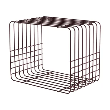 Wire wandplank - Short, rood, 26x38x30,5 cm - Mette Ditmer