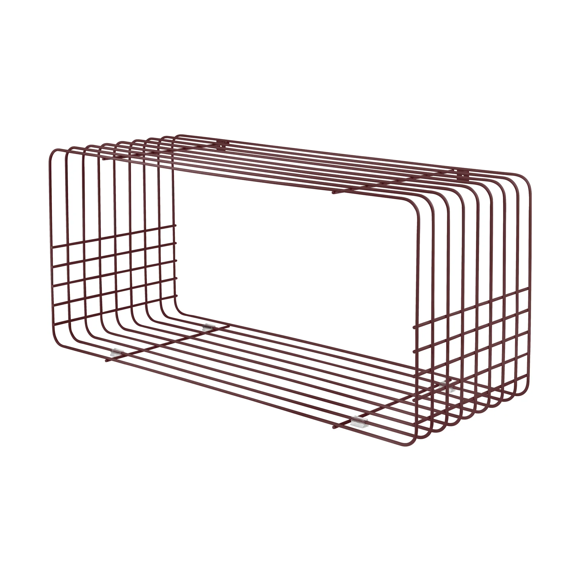 Wire wandplank, Wine, 31x70x26 cm Mette Ditmer