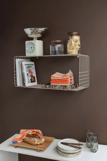 Wire wandrek - Sand, 31x70x26 cm - Mette Ditmer