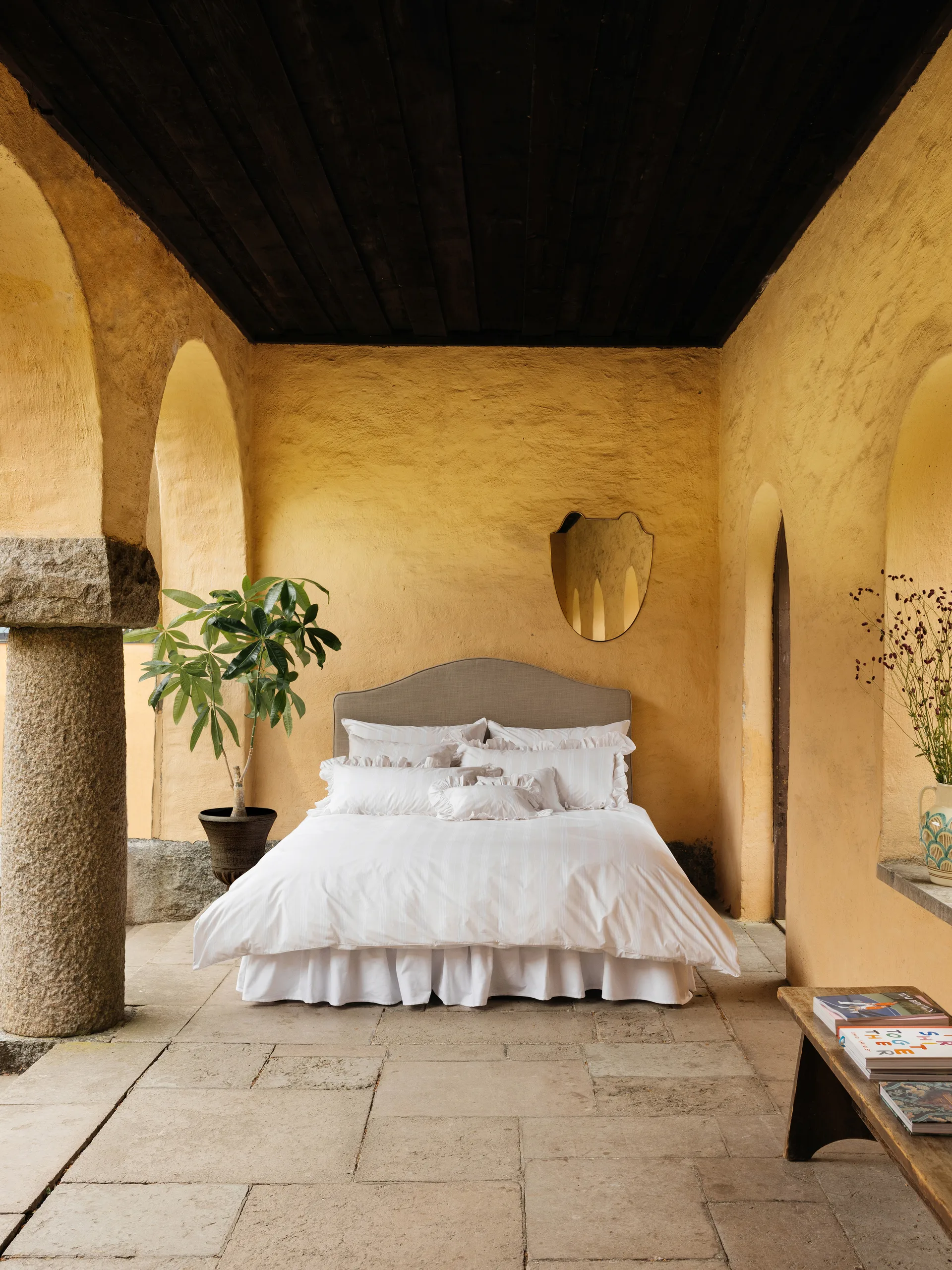 Camicia Balza kussensloop, Beige, 50x90 cm Mille Notti