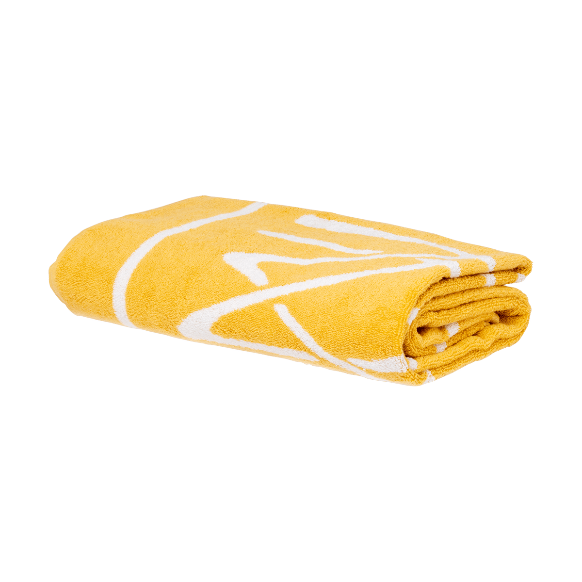 Mille Notti Elba Strandlaken EKO Geel-Ivory, 86x180 cm