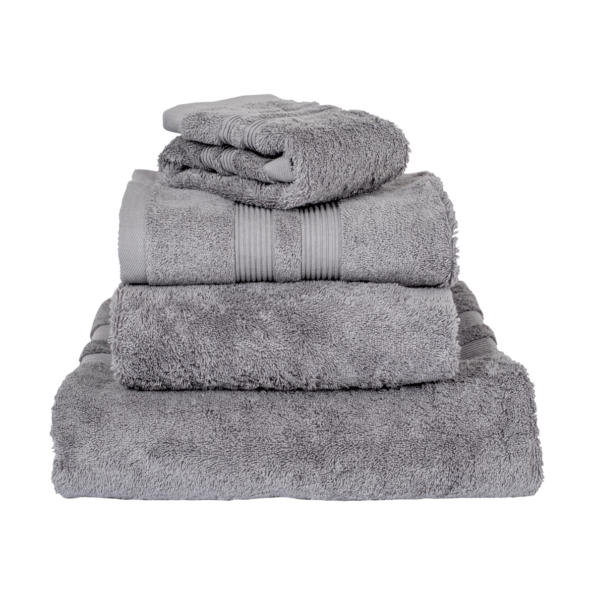 Mille Notti Fontana Handdoek EKO Grijs, 50x70 cm | Scandinavisch Interieur | Badhanddoeken | Grijs