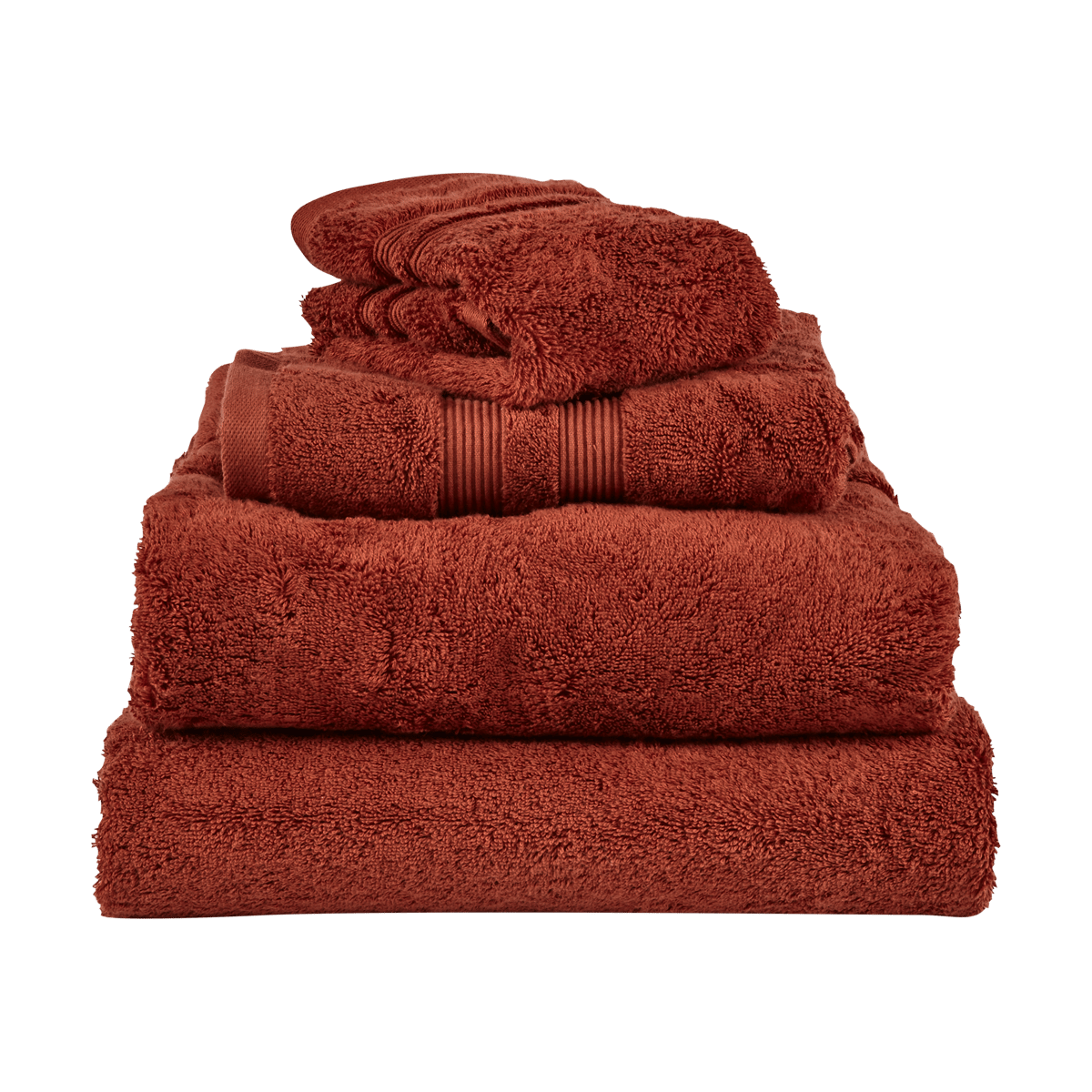 Mille Notti Fontana Handdoek EKO Roest, 70x140 cm | Scandinavisch Interieur | Badhanddoeken | Oranje