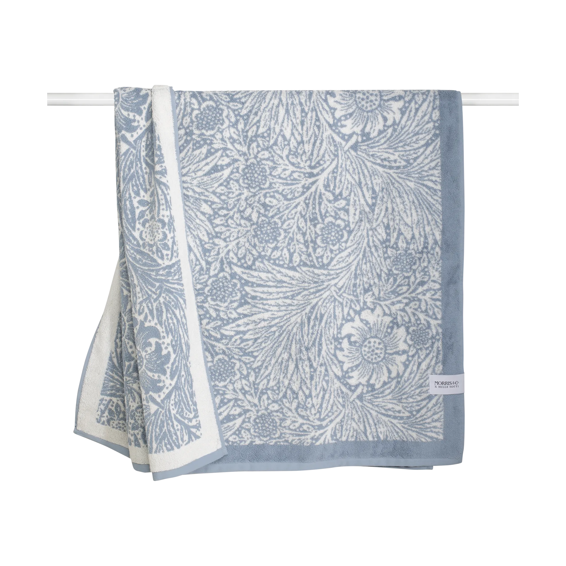 Morris & Co. Marigold Handdoek EKO, Blauw, 86x150 cm Mille Notti