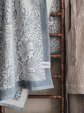 Morris & Co. Marigold Handdoek EKO - Blauw, 86x150 cm - Mille Notti