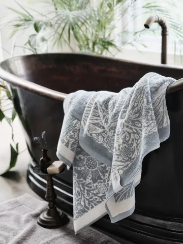 Morris & Co. Marigold Handdoek EKO - Blauw, 86x150 cm - Mille Notti