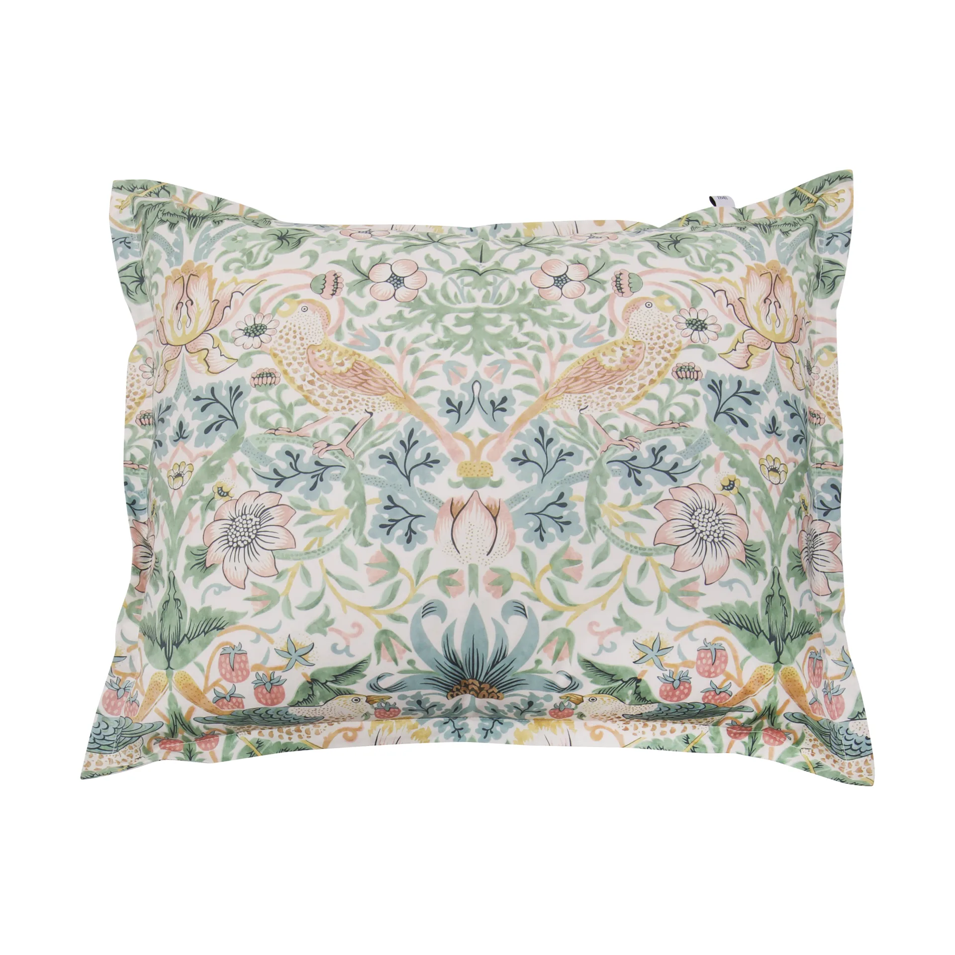 Morris & Co. Strawberry Thief Kussensloop, Groen, 50x60 cm Mille Notti