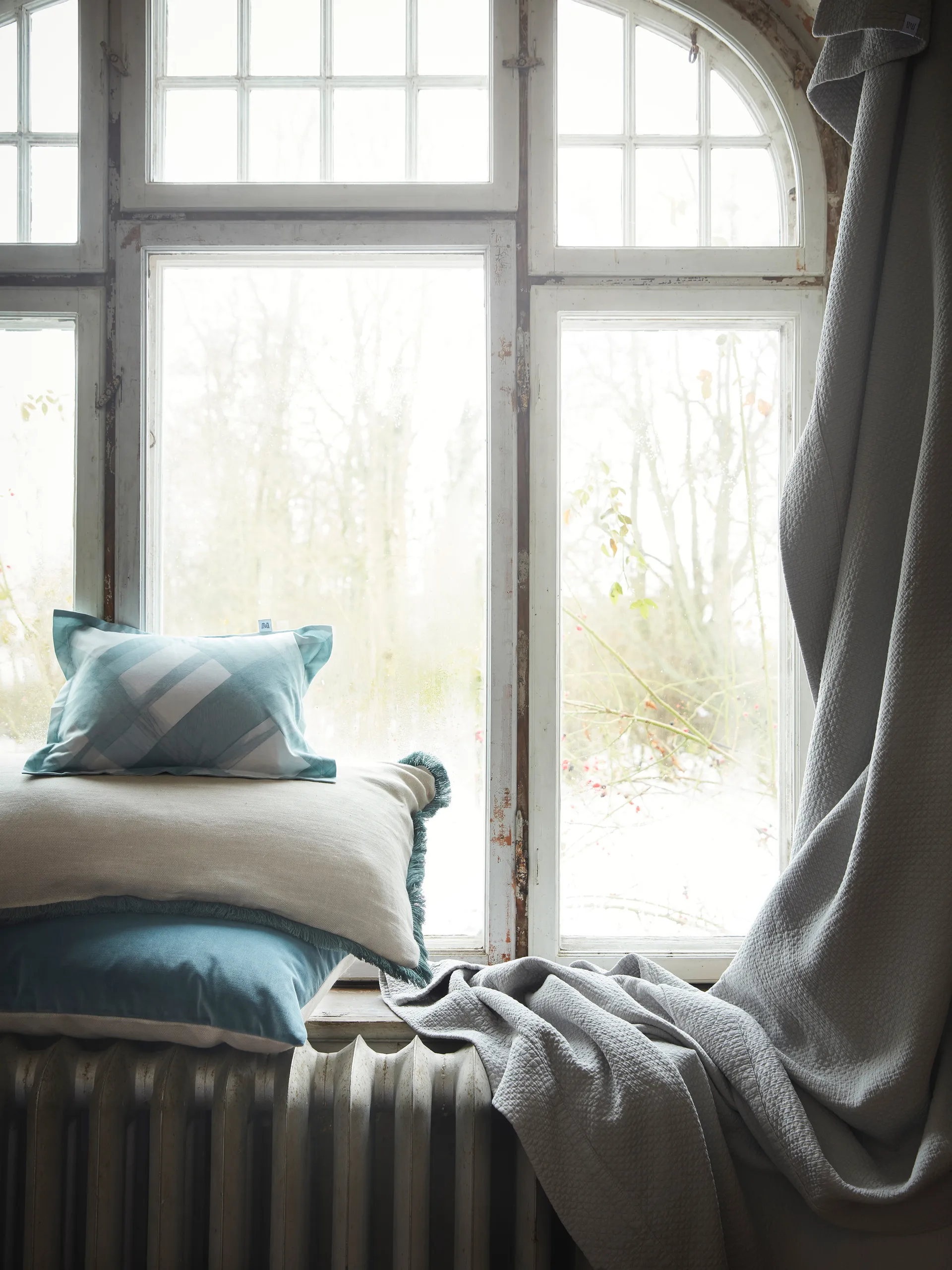 Pienza kussensloop, Beige-groen, 50x50 cm Mille Notti