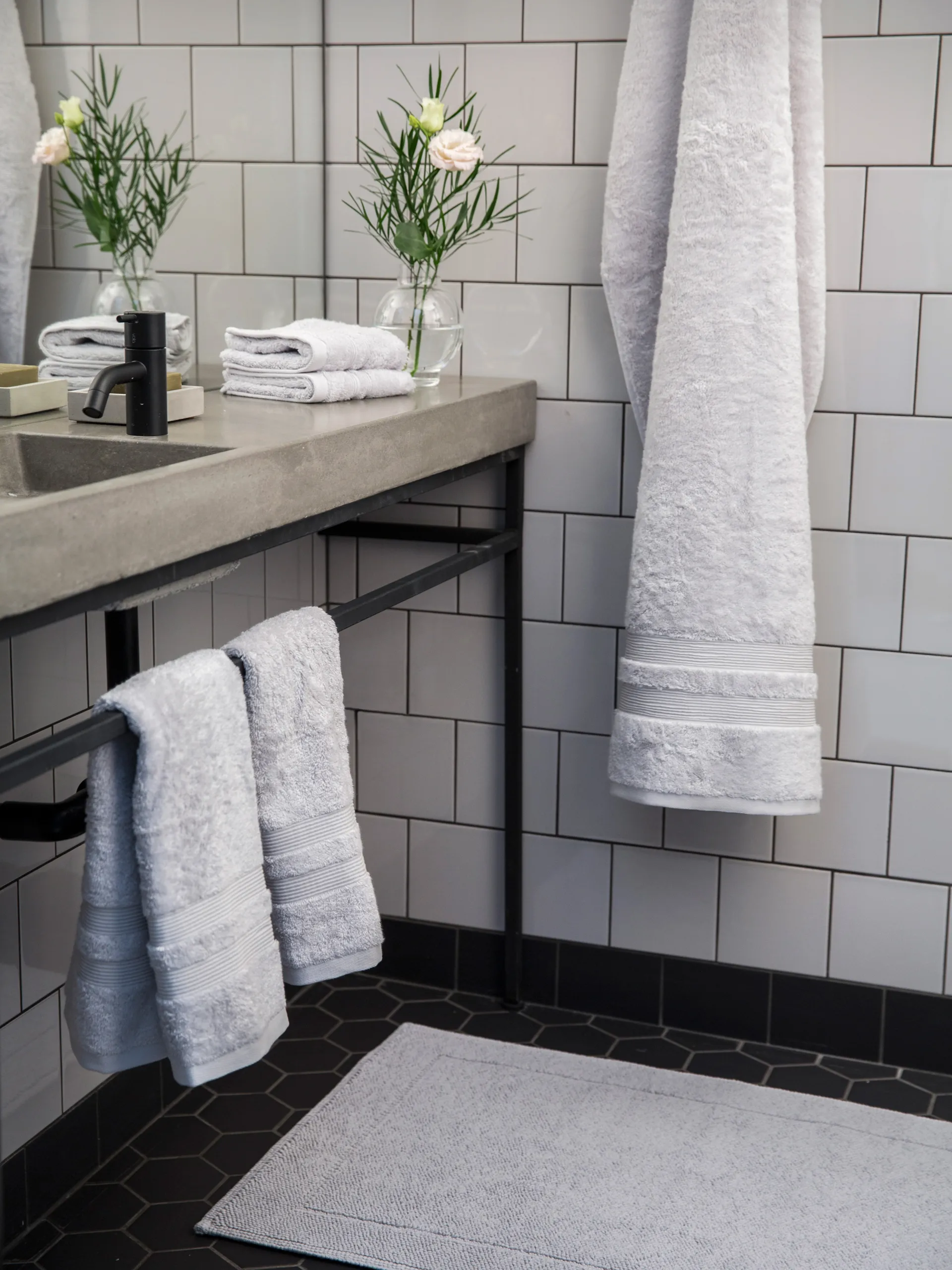 Portofino Badmat, Lichtgrijs, 60x90 cm Mille Notti