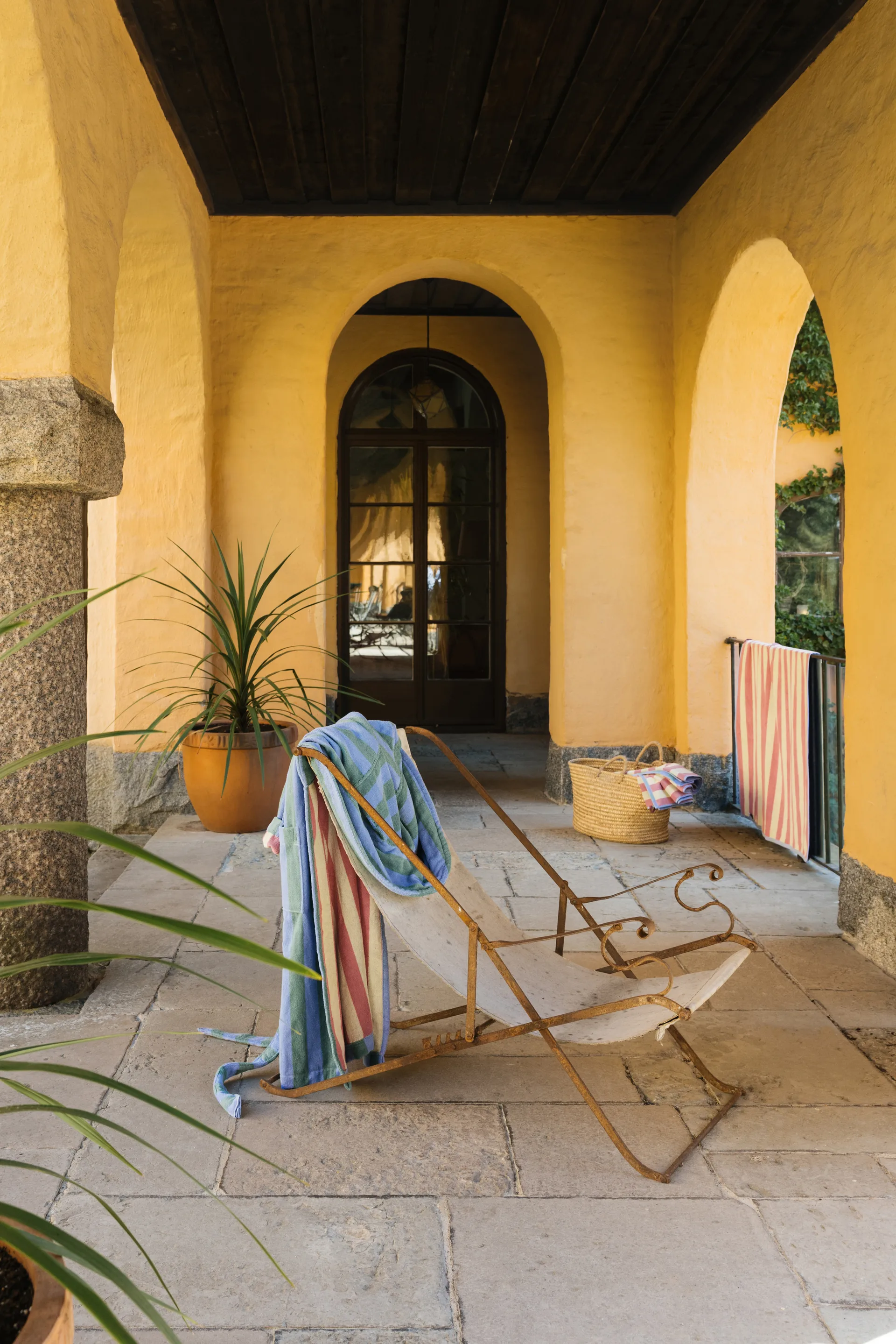 Positano strandlaken 100x180 cm., Lichtblauw Mille Notti