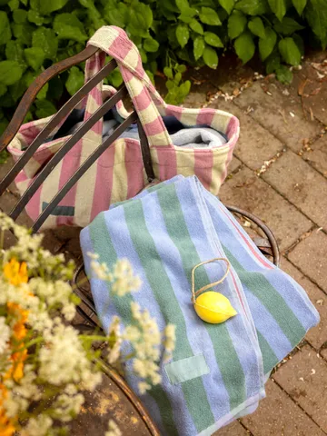 Positano strandlaken 100x180 cm. - Lichtblauw - Mille Notti