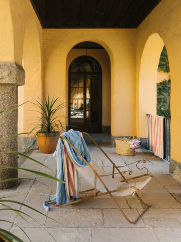 Positano strandlaken 100x180 cm. - Lichtblauw - Mille Notti