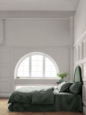 Satina Dekbedovertrek - Groen, 150x210 cm - Mille Notti