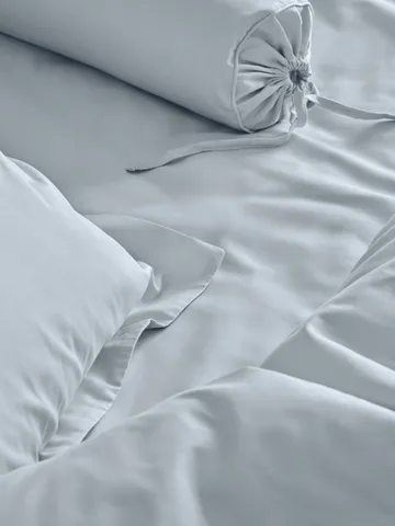 Satina Dekbedovertrek - Lichtblauw, 220x220 cm - Mille Notti