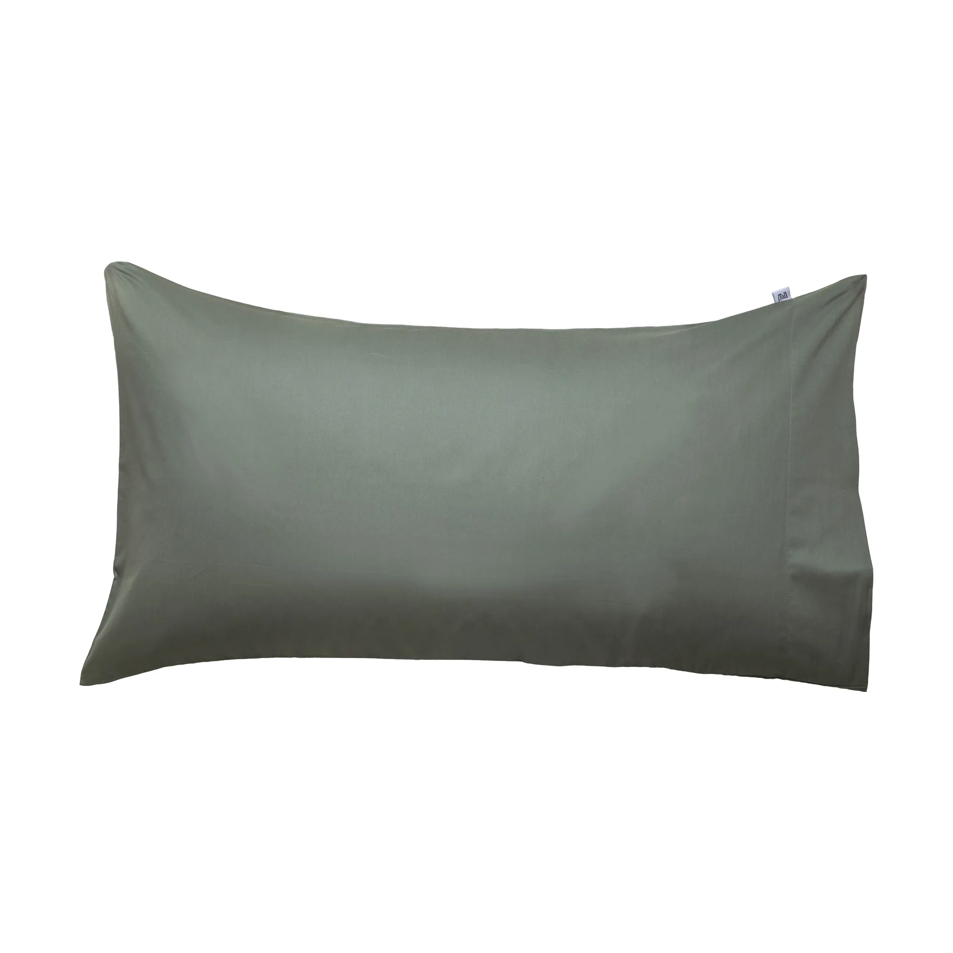 Satina plain kussensloop, Groen, 50x90 cm Mille Notti