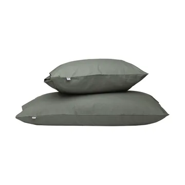 Satina plain kussensloop - Groen, 50x90 cm - Mille Notti