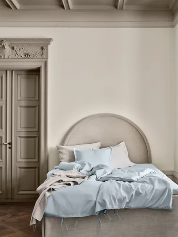 Satina plain kussensloop - Lichtblauw, 50x90 cm - Mille Notti