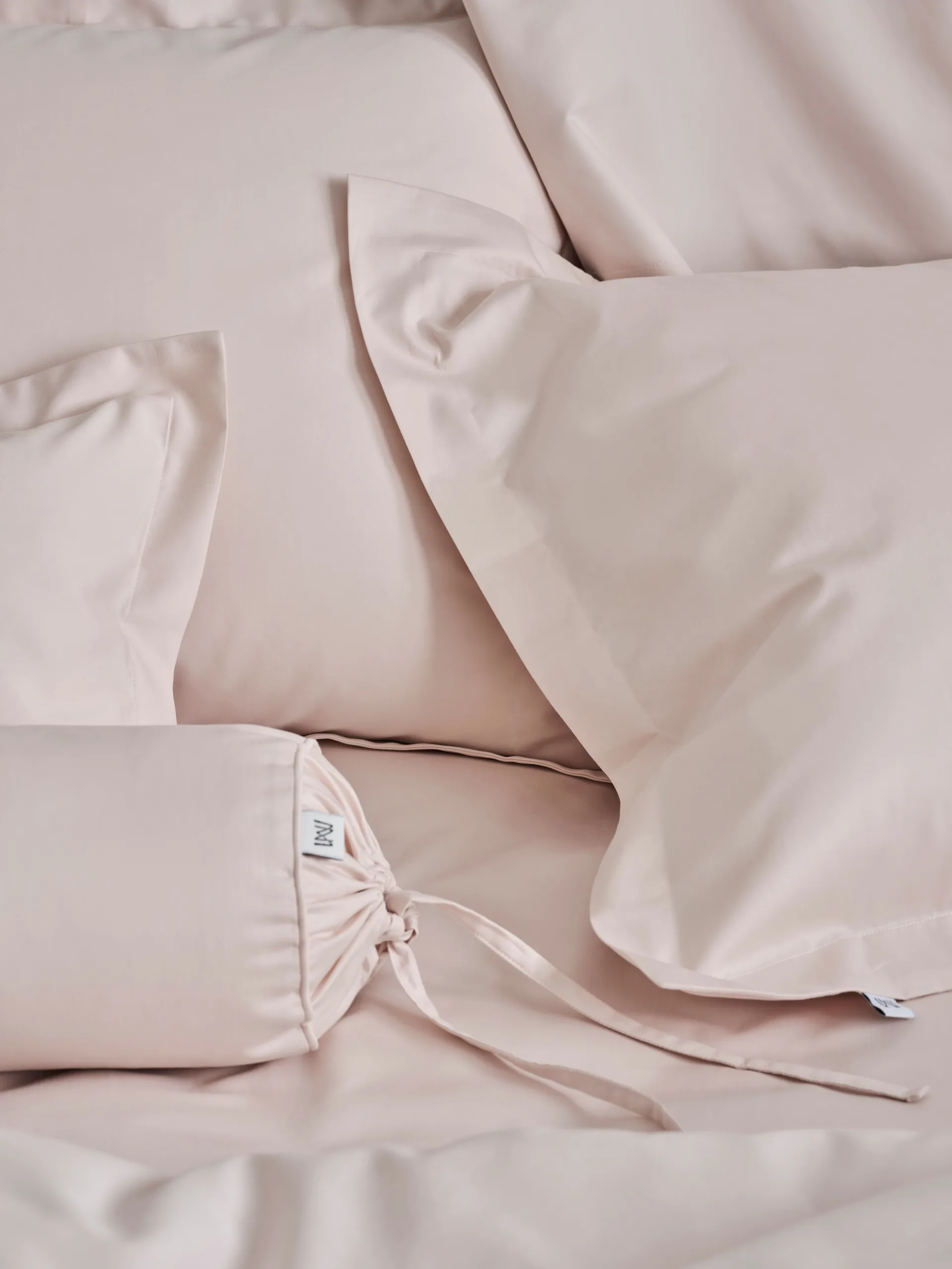 Satina plain kussensloop, Roze, 50x60 cm Mille Notti