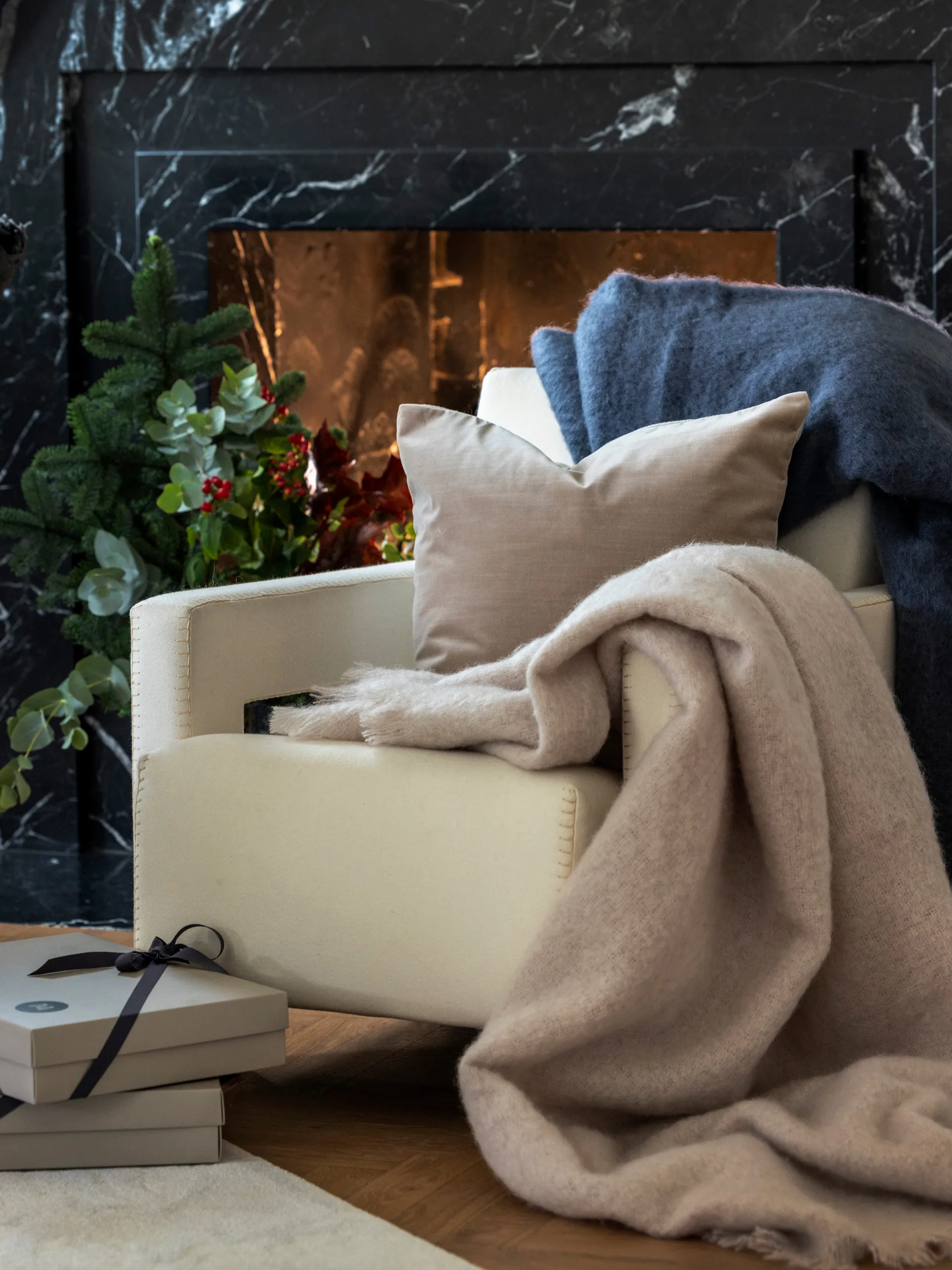 Verona Kussenhoes, Beige, 50x50 cm Mille Notti