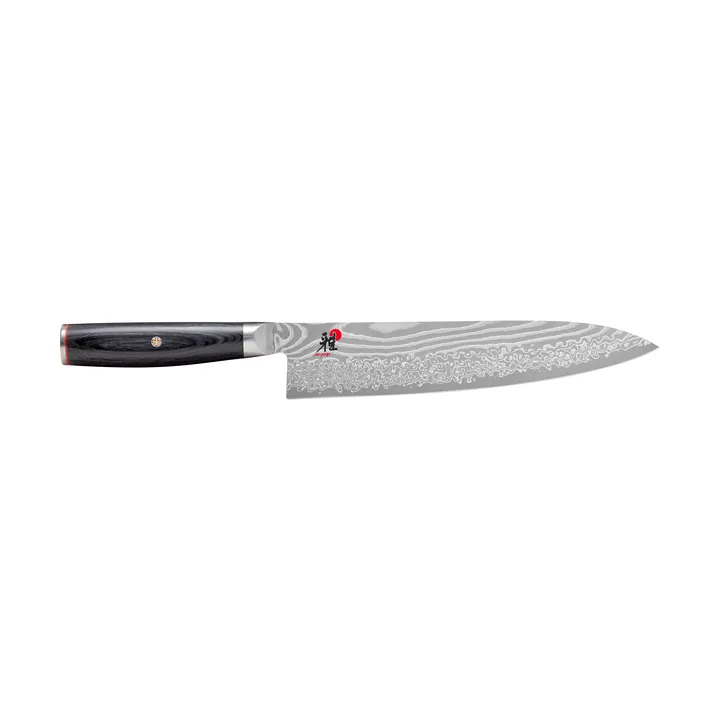 Raw 5000FCD koksmes gyutoh 24 cm - Damascus-zwart - Miyabi