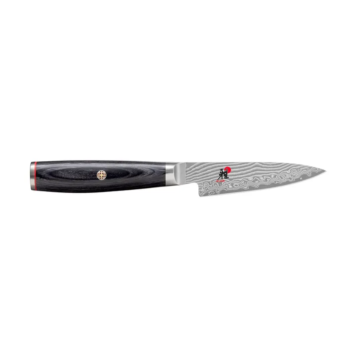 Raw 5000FCD shotoh schaalmes 9 cm - Damascus-zwart - Miyabi