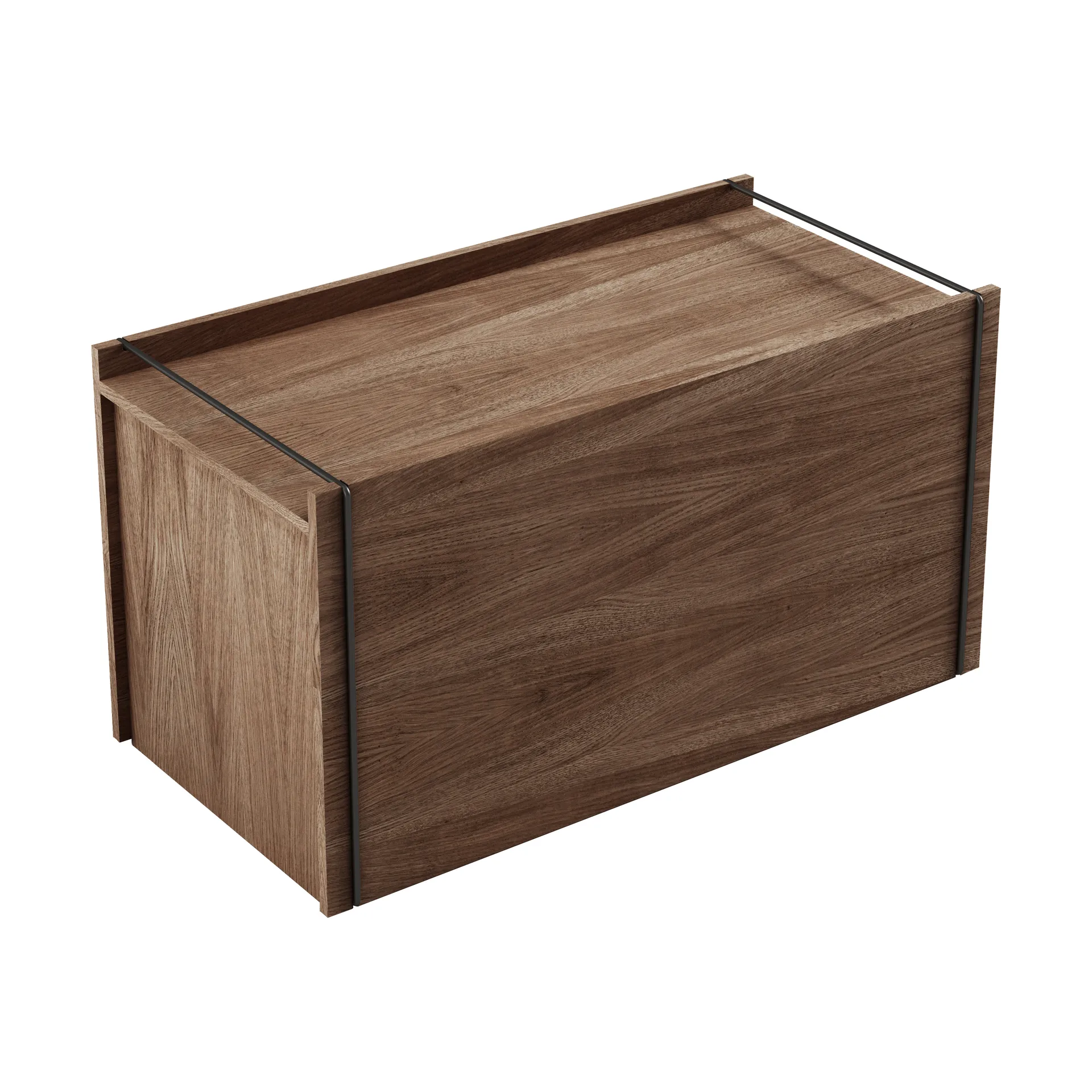 Deksel voor opbergbox 28 x 60 cm, Smoked oak MOEBE