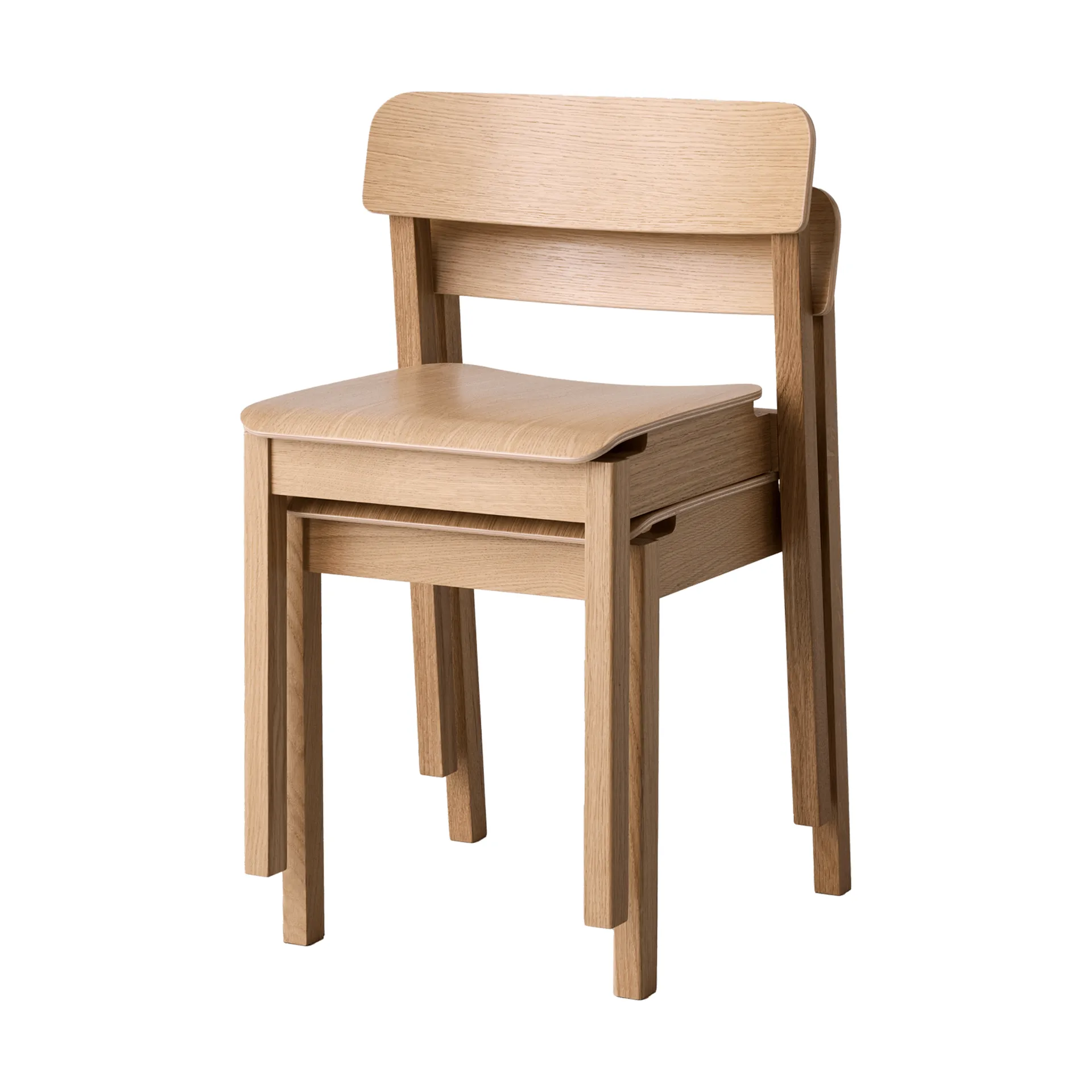 Everyday Chair stoel, gelakt eikenhout MOEBE