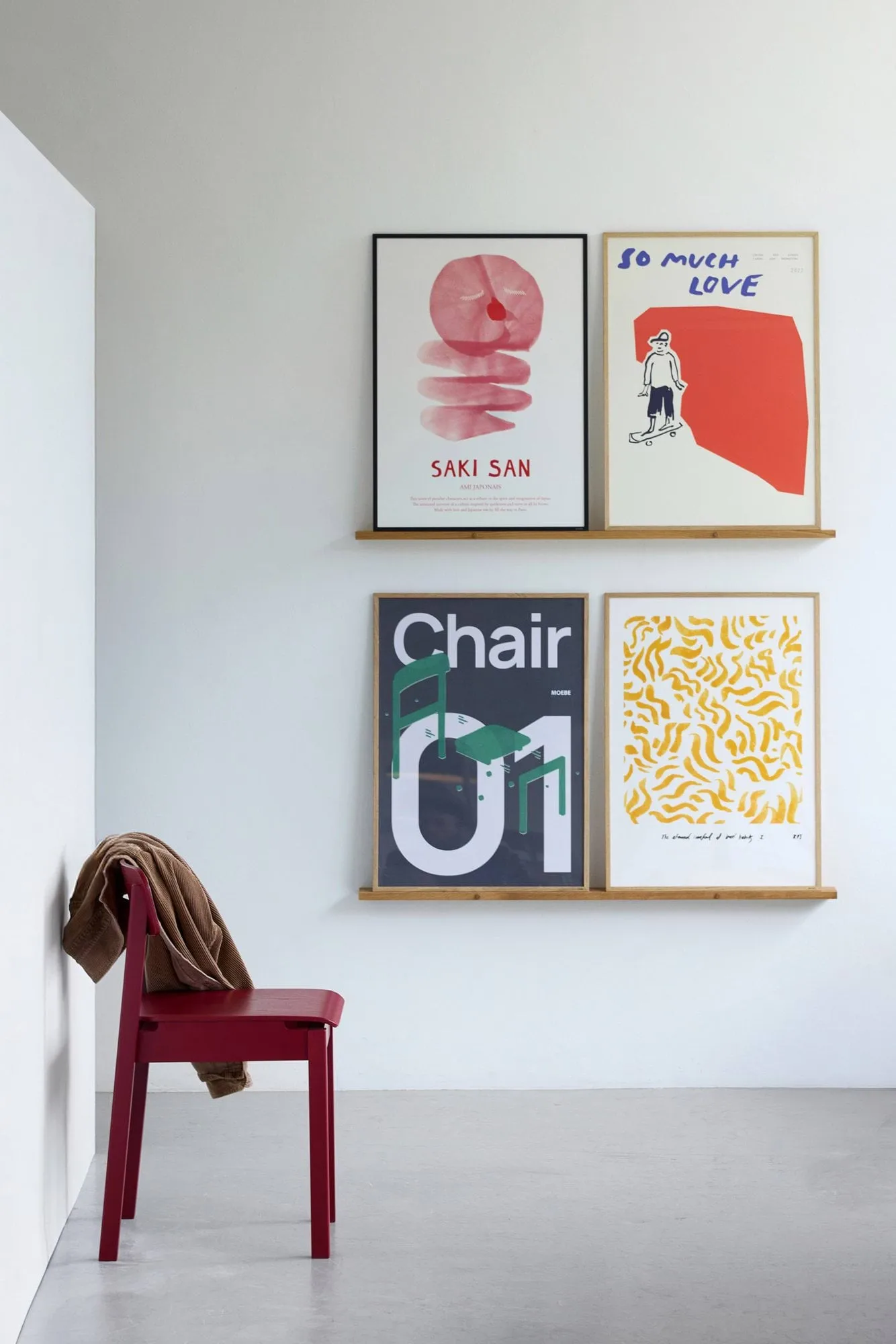 Everyday Chair stoel, Purple red MOEBE