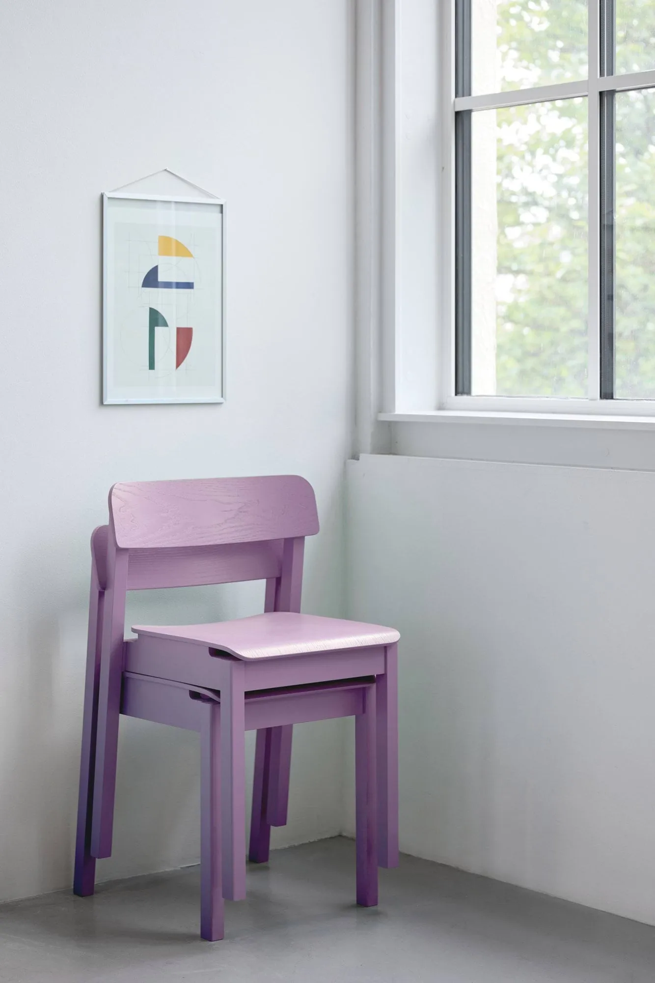 Everyday Chair stoel, Soft lavender MOEBE