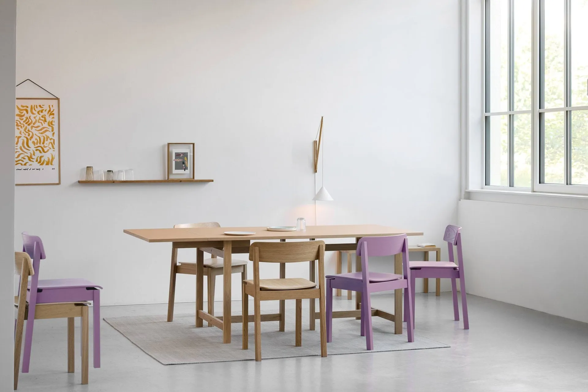 Everyday Chair stoel, Soft lavender MOEBE