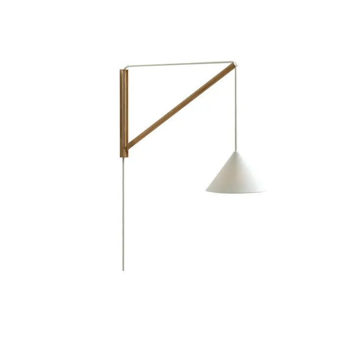 hangende wandlamp - eik-wit - MOEBE